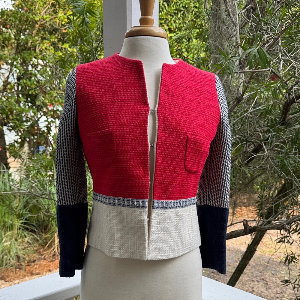 Vilagallo White Blouse with Colorful Accents